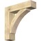 Ekena Millwork Thorton Block Rough Sawn Bracket w/ Offset Brace, Douglas Fir, 8"W x 32"D x 32"H BKT0806X32X32THR05RDF - alternate 1